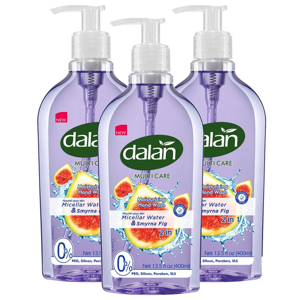 Dalan Multicare Liquid Soap with Micellar Water & Smyrna Fig 400ml (Pack of 3)