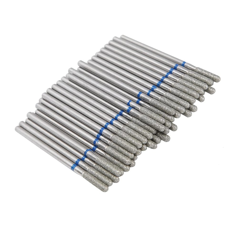 Nail Drill Bits, Nail Drill Bits 50pcs Portable Nail Drill Bits Dead Skin Removal Nail Grinding Polishing Head Accessory M-41.25 Nail Files for Nail Cutter Cuticle Manicure