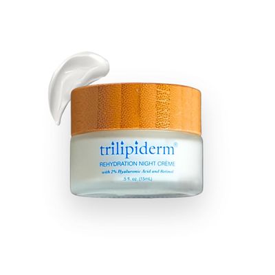 Trilipiderm Rehydration Night Crme .5oz Travel Size Night Rejuvenation with Anti-Aging Hyaluronic Acid and Retinol