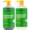 Alaffia EveryDay Coconut Hydrating Body Lotion and Body Wash - Normal to Dry Skin, Moisturizing Support for Soft & Supple Skin, Moisturizes and Cleanses Toxins and Grime, Coconut Lime, 32 Fl Oz Each view 1