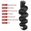 Kislemon Clip in Human Hair Extensions Body Wave 100% Unprocessed Human Human Hair Cheap 8 Pieces/Lot 125g with 18 Clips (24", Body Wave) view 4