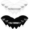 12 Pieces Cosmetic Powder Puff,2.76 inch Portable Soft Sponge Setting Face Puffs,Triangle Velvet with Ribbon Band Handle for Loose Powder Body Powder Makeup Tool view 1