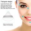 12 Pieces Cosmetic Powder Puff,2.76 inch Portable Soft Sponge Setting Face Puffs,Triangle Velvet with Ribbon Band Handle for Loose Powder Body Powder Makeup Tool view 2