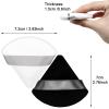 12 Pieces Cosmetic Powder Puff,2.76 inch Portable Soft Sponge Setting Face Puffs,Triangle Velvet with Ribbon Band Handle for Loose Powder Body Powder Makeup Tool view 3