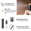 YEEJOK Travel Essentials for Women Men, Travel Perfume Bottles Refillable, Perfume Atomizer Spray Container, Mini Portable Easy Pump Refilled 5ml Bottle for Flying,Purse,Vaction Essentials view 2
