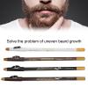 4Pcs Barber Pencil, Hairline Outline with Sharpener, Tool for Lineup and Beard Shape White (Barber H Pencil + Beard Accessories) view 3