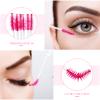 80 Pieces Disposable Mascara Brushes Tubes Set, 40 Pieces Empty Mascara Wand Tube with 40 Pieces Eyelash Brush Makeup Tool for Eyelash Extension(Pink Snowflake Style) view 3