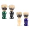 EXCEART 4pcs Bristle Shaving Brushes Plastic Handle for Men Tool for Smooth Shaving and Beard Grooming and Colors view 2