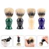 EXCEART 4pcs Bristle Shaving Brushes Plastic Handle for Men Tool for Smooth Shaving and Beard Grooming and Colors view 4