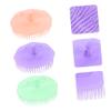 Beaupretty 8pcs Hair Shampoo Brush for Scalp Care Deep Cleaning Massage Ergonomic Scalp for Men and Circulation and Reusable Cleaning Tool Random Style view 3