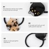 Minkissy 2Pcs Cute Cat Hair Ties for Women Girls Elastic Hair Tie Cute Ponytail Holders Hairband Lovely Hair-Accessories for Daily Wear Photo Props view 3
