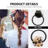 Minkissy 2Pcs Cute Cat Hair Ties for Women Girls Elastic Hair Tie Cute Ponytail Holders Hairband Lovely Hair-Accessories for Daily Wear Photo Props view 4