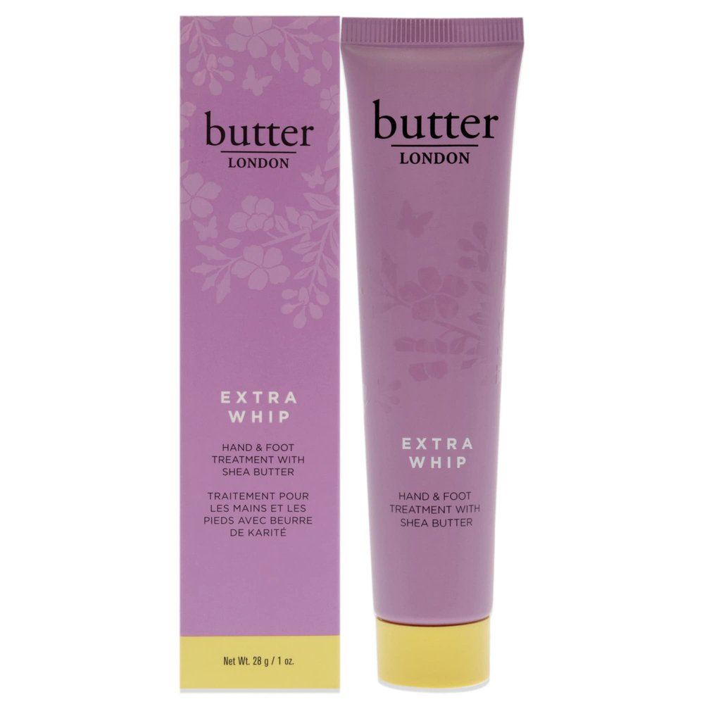 butter LONDON Extra Whip Hand & Foot Treatment, Shea & Cocoa Butter, Helps Hydrate & Restore Dry Skin, Helps Firm Skins Appearance, Vegan, Cruelty & Paraben Free