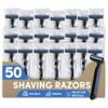 Double Blade Shaving Razor | Individually Wrapped | Disposable for Hotels & Hospitality | Case of 50 view 1