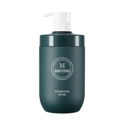 BRITISH M Kombucha Hair Mask 25.36 fl.oz Hydrating & Restorative Treatment for Damaged Hair