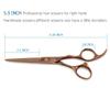 5.5 Inch Barber Scissor to Cut Hair Cutting Scissors Professional Hair Cutting Shears 440C Hair Scissors KINSARO for Hairdresser Barber or Home Use view 2