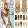 55cm 16Clips In Hair Extension Wave Synthetic Clip In Hair Extensions Ombre Black Brown 16Clips In Fake Hairpieces(88) view 1