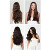 55cm 16Clips In Hair Extension Wave Synthetic Clip In Hair Extensions Ombre Black Brown 16Clips In Fake Hairpieces(88) view 4