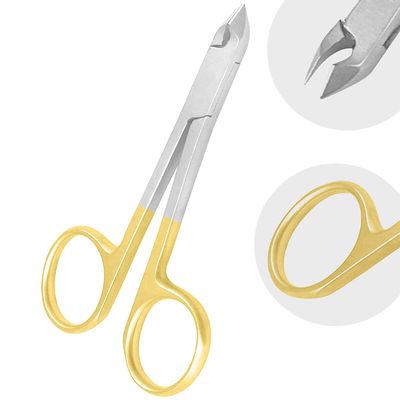 AAProTools Gold Handle Cuticle Nipper Scissors Style,cuticle Clipper, Nail Clipper,with Scissors Style,mini Clipper/nipper
