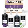 1-Shoppe Infuse Lavender Mint Spa Collection Amenities Set | 10.14 oz Pumps | Shampoo, Conditioner, Hand/Body Wash, Lotion view 1