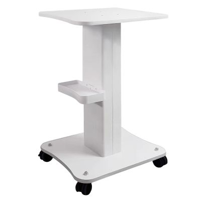 Kalolary Beauty Salon Trolley Cart, Aluminum Alloy Salon Spa Rolling Trolley Stand Mobile Cart with Wheel Beauty Instrument Storage Tray
