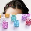 Tube Beads Golden Silver Rings For Braids Jewelry Ring Dread Dreadlock Beads Adjustable Braid Cuffs Hollow Hair Beads(Silver 50PCS) view 3