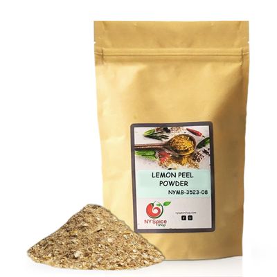 NY Spice Shop Lemon Peel Powder  8 Ounce Citrus Lemon Peel Powder  Lemon Peel Ground  Natural Citrus Limon  Best for Skin Care