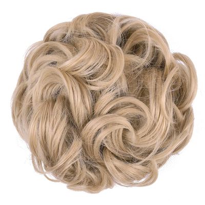 10Pc Curly Chignon Messy Hair Bun Hair Scrunchies Extension Curly Wavy Messy Synthetic Chignon For Women Updo Hairpiece Q18 Color 18