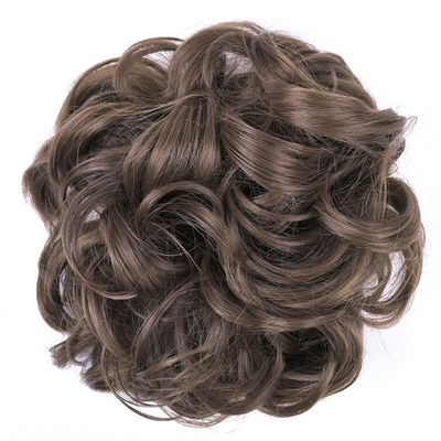 10Pc Curly Chignon Messy Hair Bun Hair Scrunchies Extension Curly Wavy Messy Synthetic Chignon For Women Updo Hairpiece Q18 Color 8