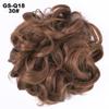 10Pc Curly Chignon Messy Hair Bun Hair Scrunchies Extension Curly Wavy Messy Synthetic Chignon For Women Updo Hairpiece Q18 Color 30 view 2