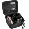 ANKHOH Case Compatible with Skull Shaver Electric Pitbull Pro Razor, Hard Travel Rotary Men Head Shavers Beard Trimmer Storage Bag with Zipper Mesh Pocket for Mustache Grooming Kit,Black-Only Box view 1