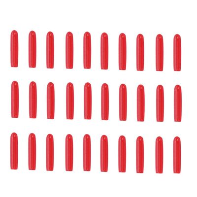 100 Pcs Red Plastic Eyelash Tweezers Cover Grafting Eyelashes Tips Covers Tweezer Point Protectors for Stainless Steel Straight Elbow