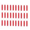 100 Pcs Red Plastic Eyelash Tweezers Cover Grafting Eyelashes Tips Covers Tweezer Point Protectors for Stainless Steel Straight Elbow view 1