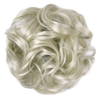 10Pc Curly Chignon Messy Hair Bun Hair Scrunchies Extension Curly Wavy Messy Synthetic Chignon For Women Updo Hairpiece Q18 Color J88