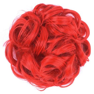 10Pc Curly Chignon Messy Hair Bun Hair Scrunchies Extension Curly Wavy Messy Synthetic Chignon For Women Updo Hairpiece Q18 Color 89