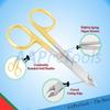 AAProTools 4 Inches Half Gold Handle Stainless Steel Cuticle Nipper Scissors Manicure Pedicure Grooming - Professional Finger & Toe Nail Care view 2