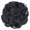 10Pc Curly Chignon Messy Hair Bun Hair Scrunchies Extension Curly Wavy Messy Synthetic Chignon For Women Updo Hairpiece Q18 Color 1B view 1