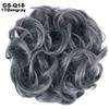 10Pc Curly Chignon Messy Hair Bun Hair Scrunchies Extension Curly Wavy Messy Synthetic Chignon For Women Updo Hairpiece Q18 Color 1TDimgray view 2
