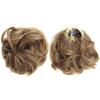 Synthetic Curly Hair Chignon Wedding Updos For Elegant Brides Bun Pad Rubber Band Mix Color M12-24 view 1