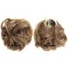 Synthetic Curly Hair Chignon Wedding Updos For Elegant Brides Bun Pad Rubber Band Mix Color M12-24 view 2