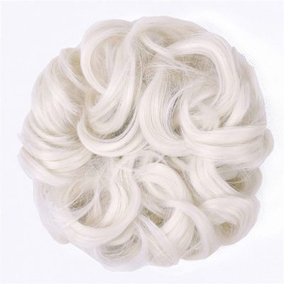 10Pc Curly Chignon Messy Hair Bun Hair Scrunchies Extension Curly Wavy Messy Synthetic Chignon For Women Updo Hairpiece Q18 Color 60