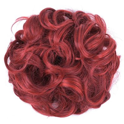 10Pc Curly Chignon Messy Hair Bun Hair Scrunchies Extension Curly Wavy Messy Synthetic Chignon For Women Updo Hairpiece Q18 Color M99J-89