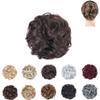 10Pc Curly Chignon Messy Hair Bun Hair Scrunchies Extension Curly Wavy Messy Synthetic Chignon For Women Updo Hairpiece Q18 Color M99J-89 view 3