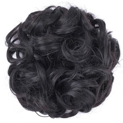 10Pc Curly Chignon Messy Hair Bun Hair Scrunchies Extension Curly Wavy Messy Synthetic Chignon For Women Updo Hairpiece Q18 Color 2