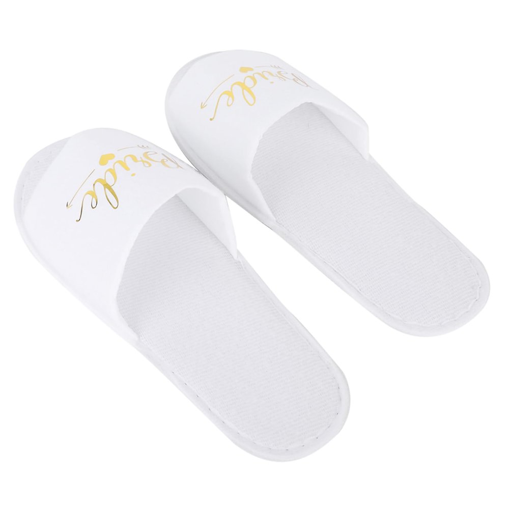 Hotel Slippers Bridesmaids Slippers Bride Slippers Bride Slippers For Wedding Day Bridal Party Slippers For Wedding Day, Comfortable Slippers Beautiful for Party for Wedding(29*23*8cm-bride)