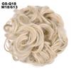10Pc Curly Chignon Messy Hair Bun Hair Scrunchies Extension Curly Wavy Messy Synthetic Chignon For Women Updo Hairpiece Q18 Color M18-613 view 2