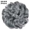 10Pc Curly Chignon Messy Hair Bun Hair Scrunchies Extension Curly Wavy Messy Synthetic Chignon For Women Updo Hairpiece Q18 Color Dimgray view 2