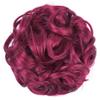 10Pc Curly Chignon Messy Hair Bun Hair Scrunchies Extension Curly Wavy Messy Synthetic Chignon For Women Updo Hairpiece Q18 Color Bury view 1