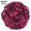 10Pc Curly Chignon Messy Hair Bun Hair Scrunchies Extension Curly Wavy Messy Synthetic Chignon For Women Updo Hairpiece Q18 Color Bury view 2