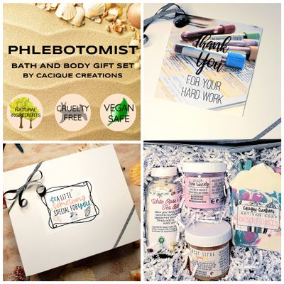 Phlebotomist Gift Box | Self Care Gift | Spa Gift | Gift for Her | Gift for Friend | Best Friend Gift | Relax Gift | Bath and Body Gift (Large)